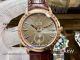 Perfect Replica Omega De Ville Rose Gold Bezel Brown Leather Watch (4)_th.jpg